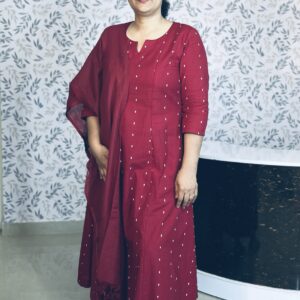 Aline top , bottom, dupatta set